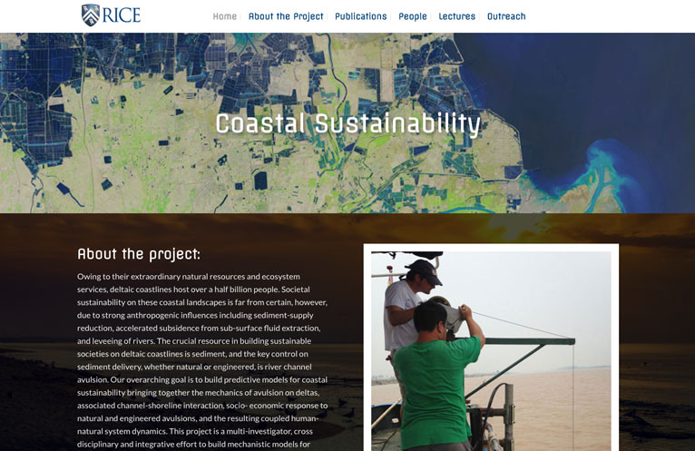 Website design for Rice University by Gasman Design