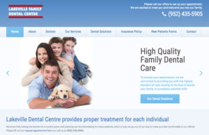 Best Dental Website Design in Twin Cities and Minneapolis, by Gasman Design, Inc.