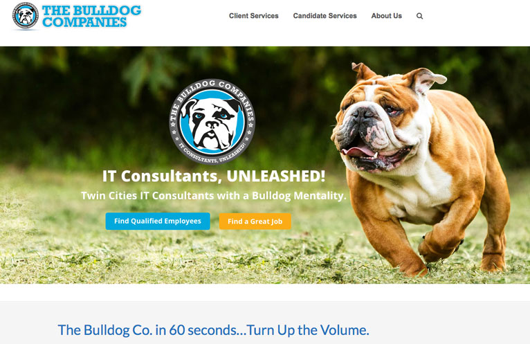 Wordpress Web Design for Bulldog Companies by Gasman Design, Inc.