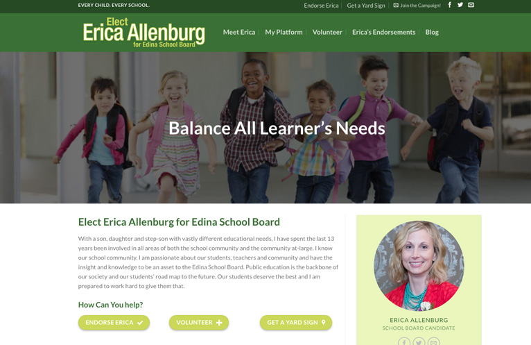 Edina Minnesota Website Design by Corey Gasman at Gasman Design, Inc.