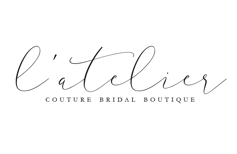 Logo design for L'Atelier Couture Bridal Boutique, Gasman Design, Minneapolis