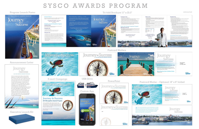 Graphic designer in Minneapolis, Gasman Design work for Sysco Awards Program