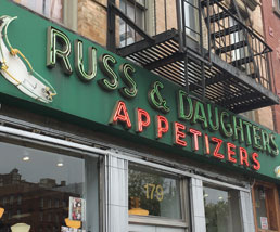 Russ and Daughters, New York Jewish Deli