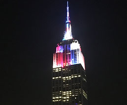 Empire State Building on 4th of July