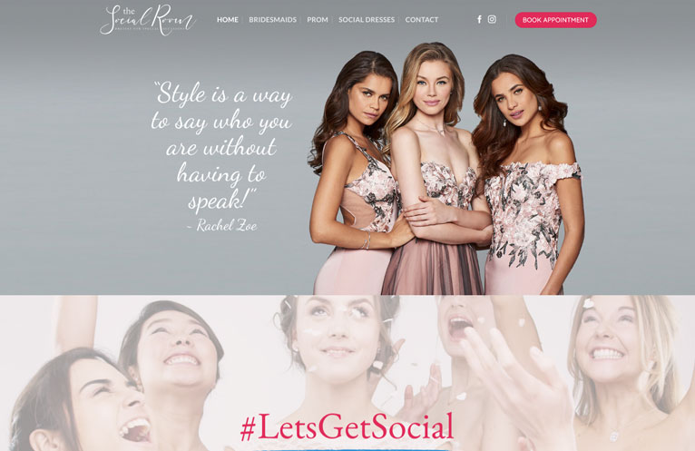 Wordpress Website Design for the Social Room Wayzata