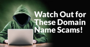 Domain name renewal scam