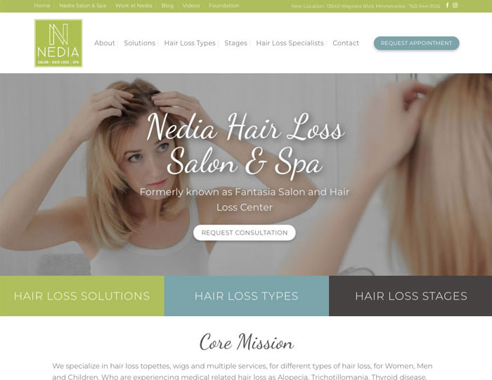Minneapolis Website Design for Beauty, Hair Salon & Spa | WordPress Minneapolis Website Design for Beauty, Hair Salon & Spa | WordPress