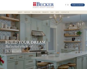 Web design for remodeling company