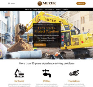 Meyer Contracting Website Design