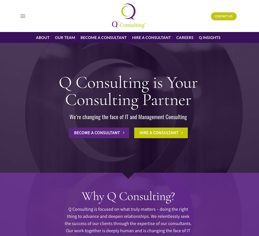 New Q Consulting Website Design