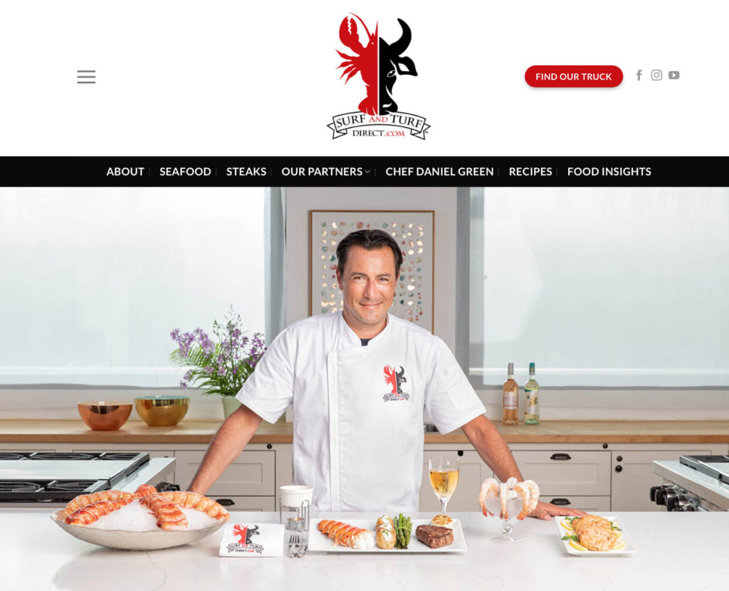 Minneapolis web design for Surf and Turf Direct