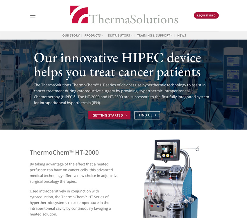 Medical device website design, Minnesota
